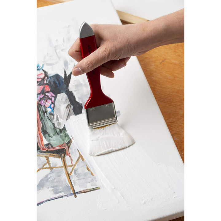 Gesso - Apprêt - Blanc - Acrylique - Huile - Gouache - Pébéo - Pot de 500ml