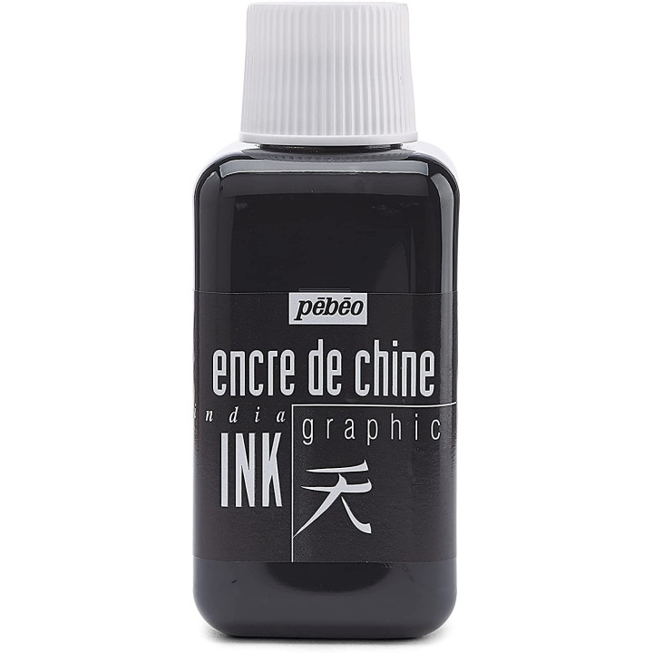 Encre de Chine - Noir - Calligraphie - Flacon de 250ml - Pébéo