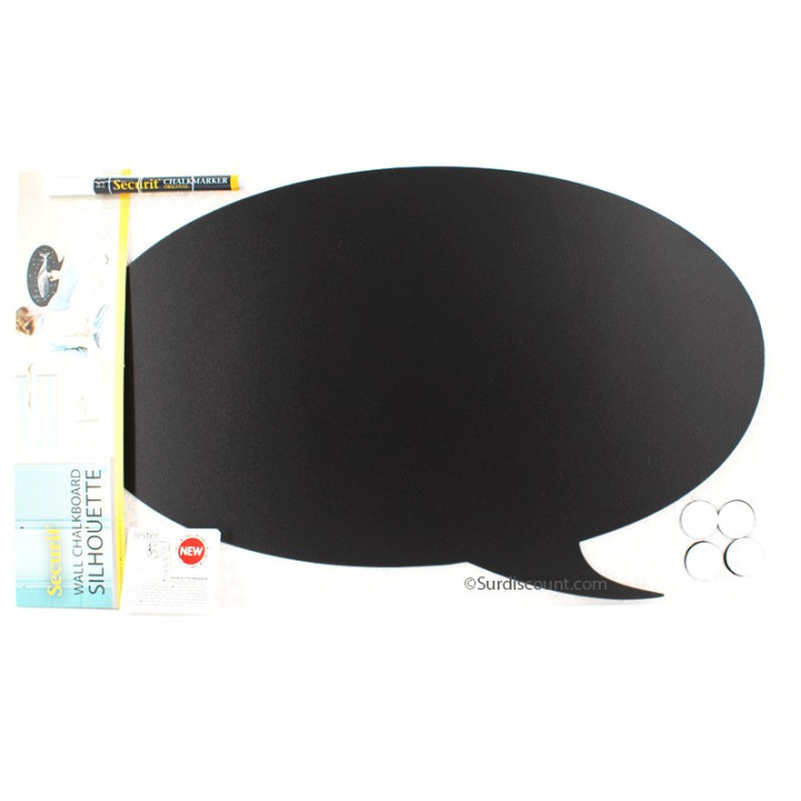 Silhouette Murale Bulle Ardoise - Securit