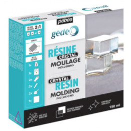 Kit pour résine cristal - Résine époxy - Pébéo Cristal - Moulage - Coulage