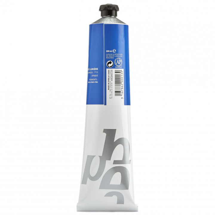 Tube de peinture à l'huile - Fine - Bleu ceruléum imitation - 200ml - Pébéo