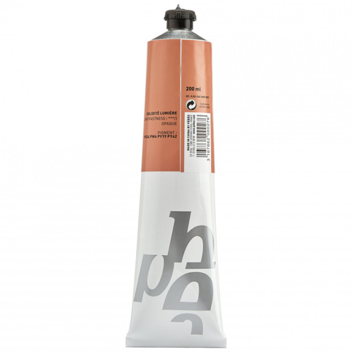 Tube de peinture à l'huile - Fine - Rose lumière - 200ml - Pébéo