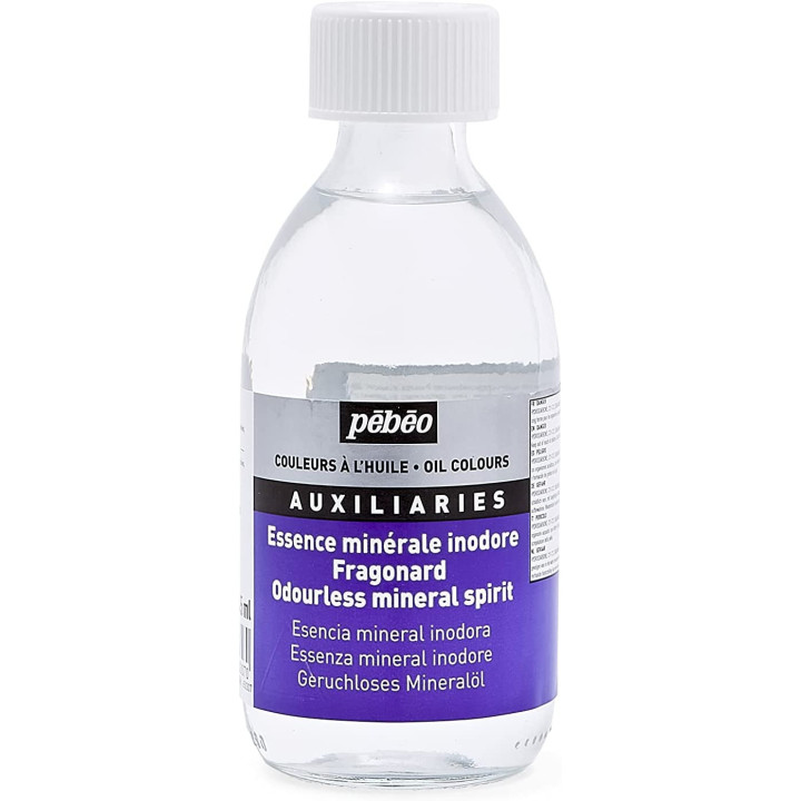 Essence minérale - Sans odeur - Peinture à l'huile - Pébéo - Flacon de 200ml