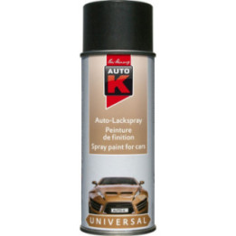 Bombe de peinture - Noir mat - RAL 9005 - Carrosserie - Auto - Moto - Auto K