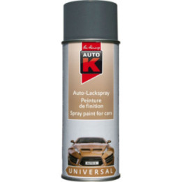 Bombe de peinture - Gris satiné - Carrosserie - Auto - Moto - Auto K