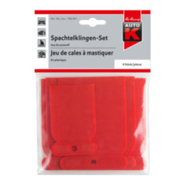 Cales à mastiquer - Pour appliquer le mastic - Assortiment de 4 tailles - Auto K