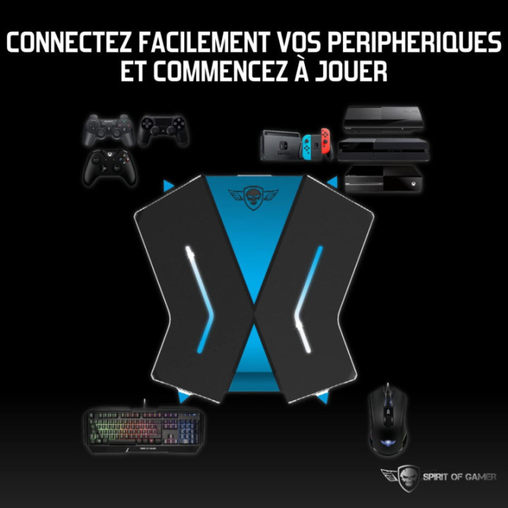 Adaptateur pour clavier et souris - Compatible manette PS4/PS3/Switch/XBOX - Spirit of Gamer