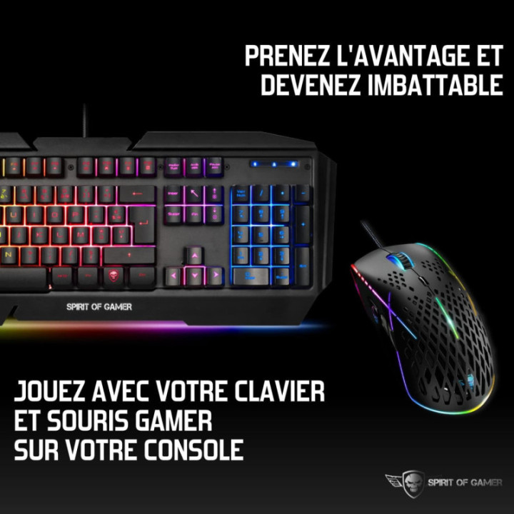 Adaptateur pour clavier et souris - Compatible manette PS4/PS3/Switch/XBOX - Spirit of Gamer