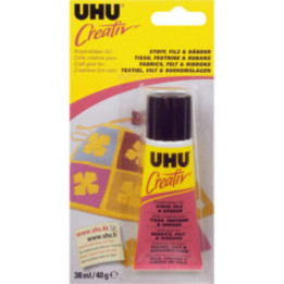 Colle Adhésif Créative Pour Tissu/Ruban 38Ml - Uhu