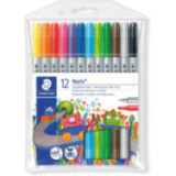 12 feutres de coloriage - Deux mines - Staedtler - Noris 320