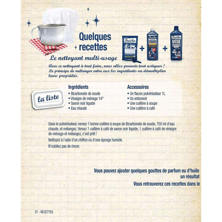 Vinaigre de ménage - Naturel - Concentré 14° - Fabriqué en France - Briochin