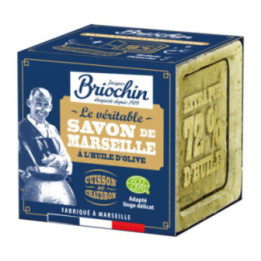 Véritable savon de Marseille - A l'huile d'olive - Produit naturel - Briochin