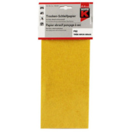 Papier abrasif - Ponçage à sec - Très gros grain P60 - 115mmx280mm - Auto K