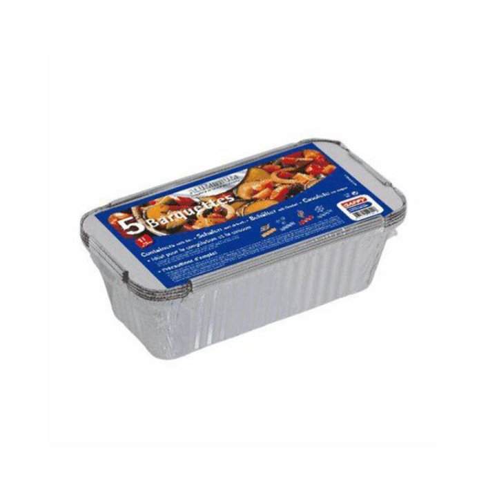 Barquettes en aluminium - Alimentaire - 1L - Micro-ondes - Congélation - Cuisson