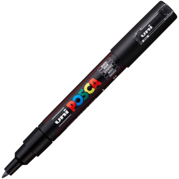 Marqueur Posca PC-1MC noir | pointe extra-fine conique