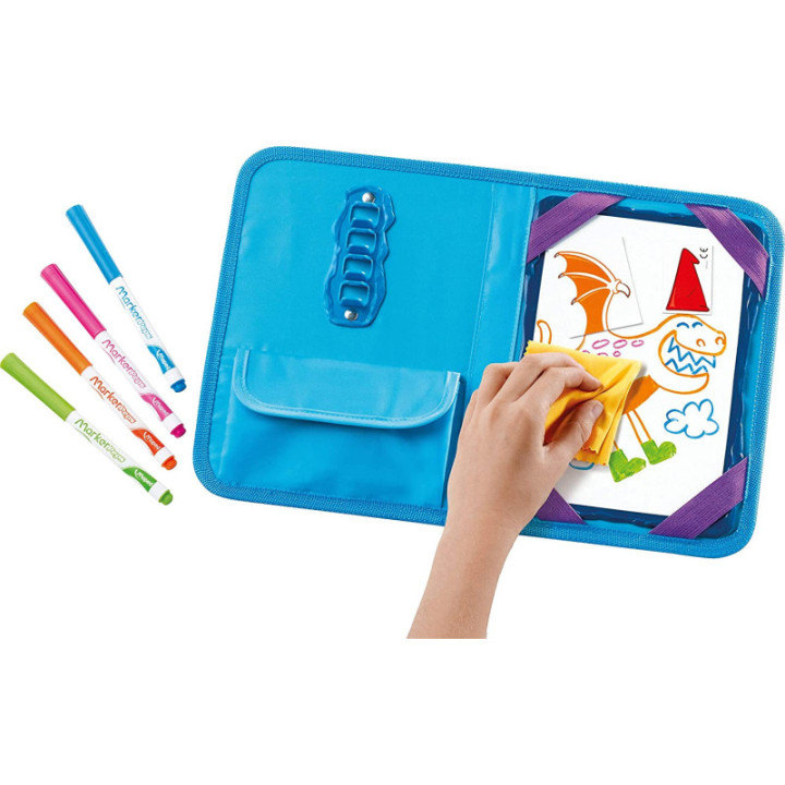 Jeux et dessins pour enfant - Mallette de voyage - Ardoise effaçable magnétique - Maped - Travel board