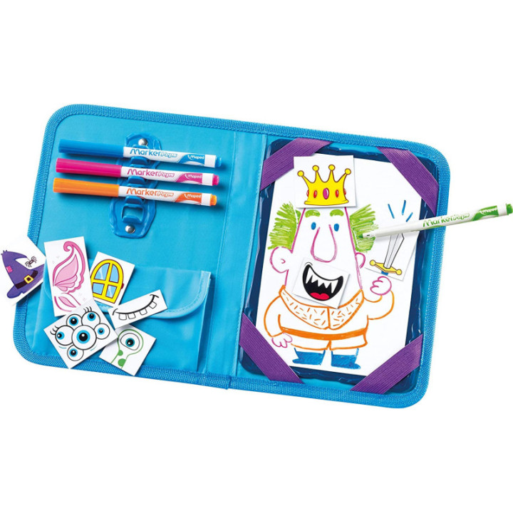 Jeux et dessins pour enfant - Mallette de voyage - Ardoise effaçable magnétique - Maped - Travel board