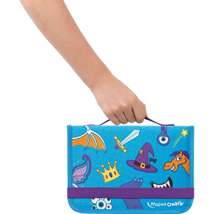 Jeux et dessins pour enfant - Mallette de voyage - Ardoise effaçable magnétique - Maped - Travel board