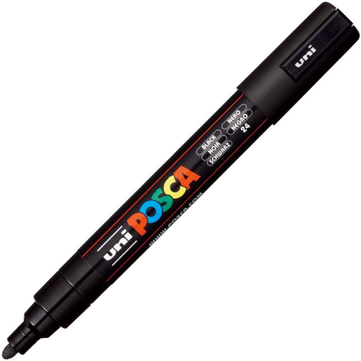 Marqueur Posca PC-5M noir | pointe moyenne conique