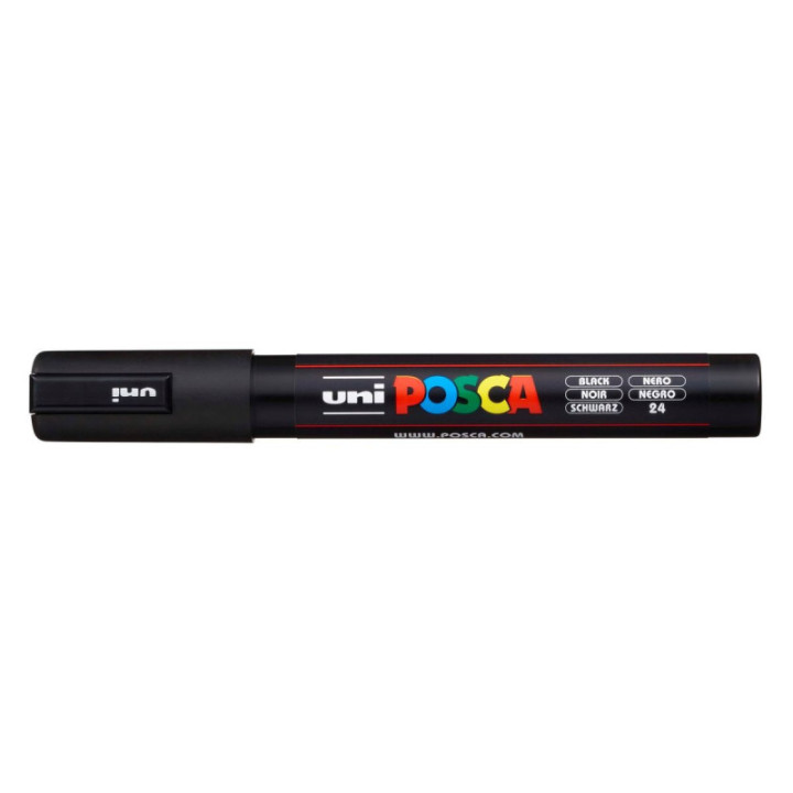 Marqueur Posca PC-5M noir | pointe moyenne conique