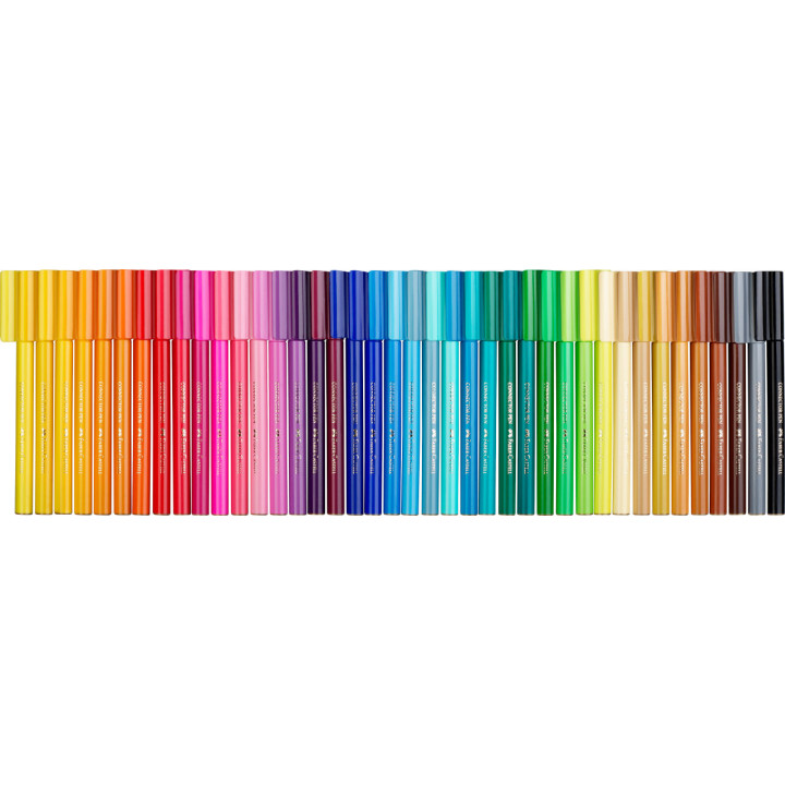 40 feutres de coloriage - Boîte métal avec coloriages - Faber-Castell - Connector
