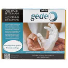 Coffret de moulage - Main - Pied - Bébé - Enfant - Plâtre - Cadeau naissance - Pébéo