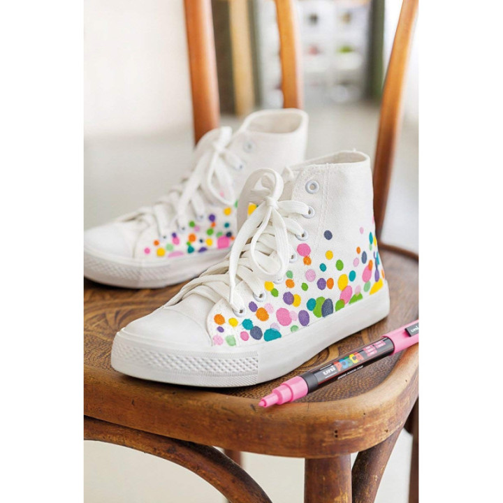 Marqueur Posca PC-3M blanc | pointe fine conique