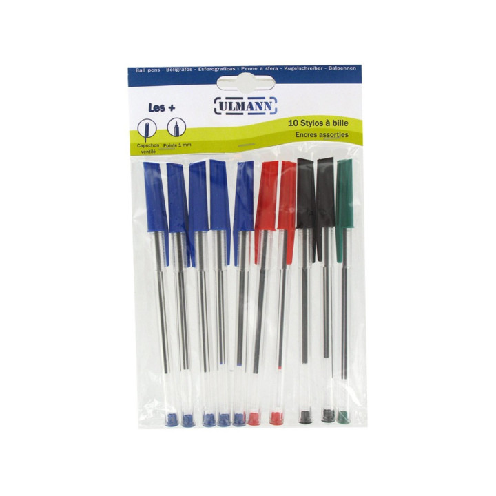 Lot De 10 Stylos - Ulmann