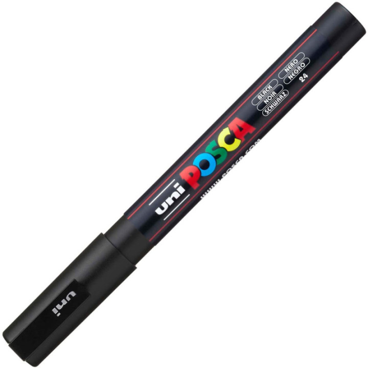Marqueur Posca PC-3M noir | pointe fine conique
