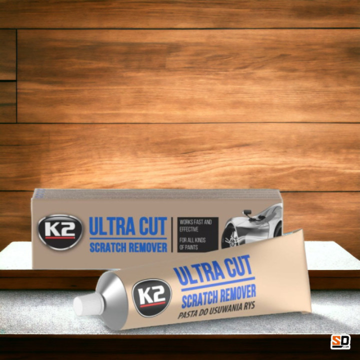 Pâte pour effacer les rayures - Carrosserie - Voiture - Moto - 100g - K2