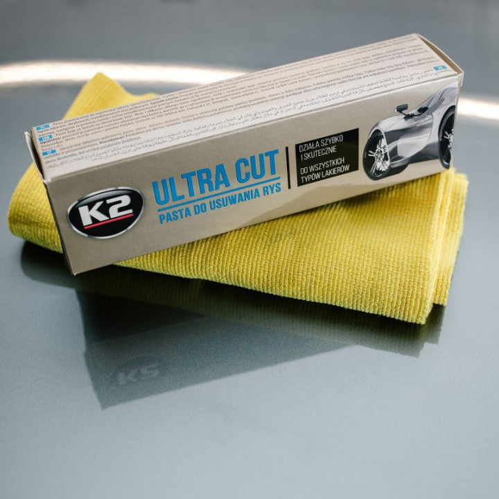 Pâte pour effacer les rayures - Carrosserie - Voiture - Moto - 100g - K2
