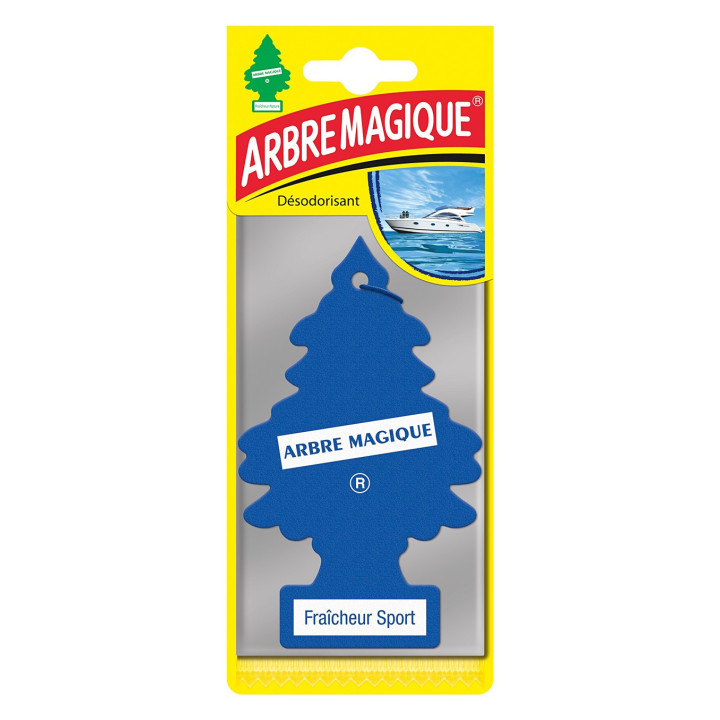 Sapin magique - Désodorisant pour voiture - Fraicheur sport - Arbre magique
