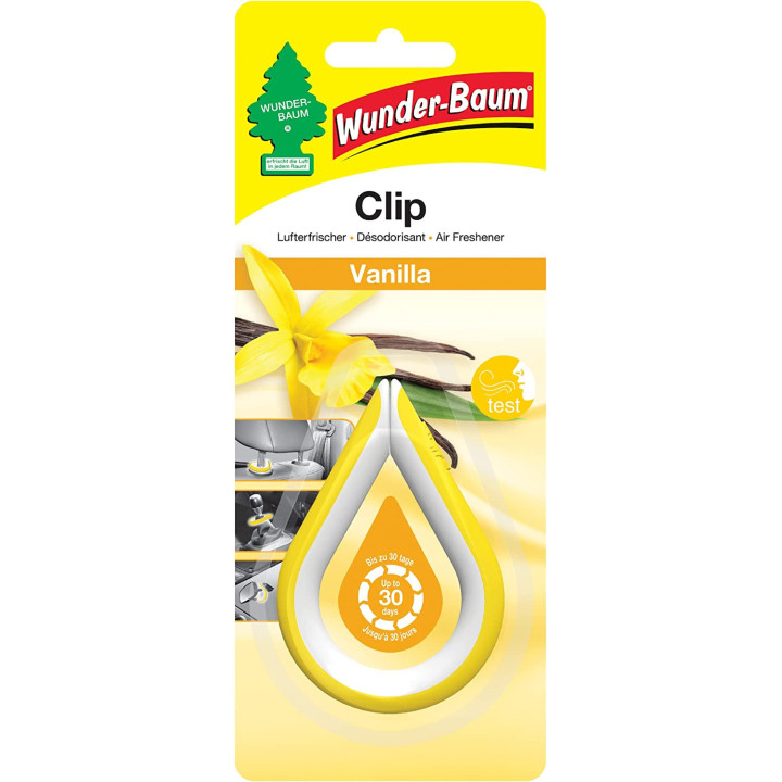 Désodorisant pour voiture - Vanille - A clipser - Arbre magique