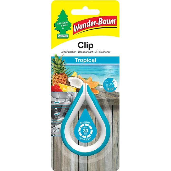 Désodorisant pour voiture - Fruits - Tropical - A clipser - Arbre magique