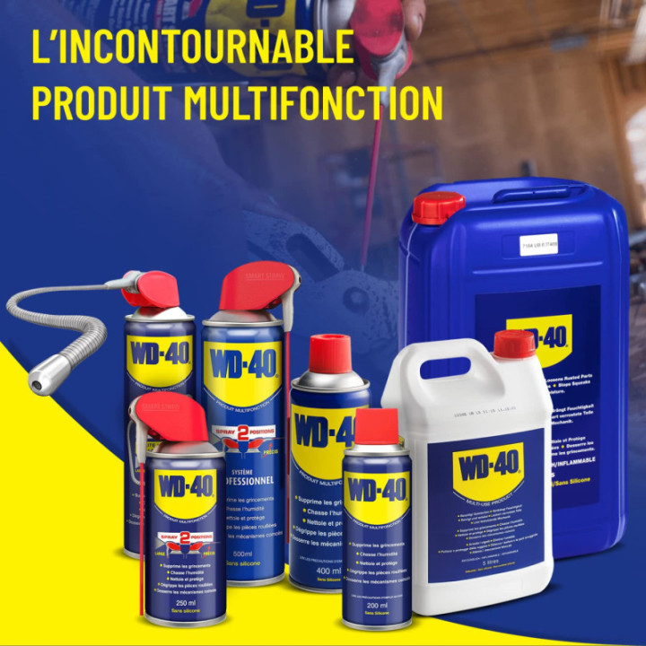 WD 40 - Dégraissant - Multifonction - Sans silicone - Avec embout - 400ml
