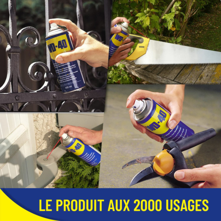 WD 40 - Dégraissant - Multifonction - Sans silicone - Avec embout - 400ml