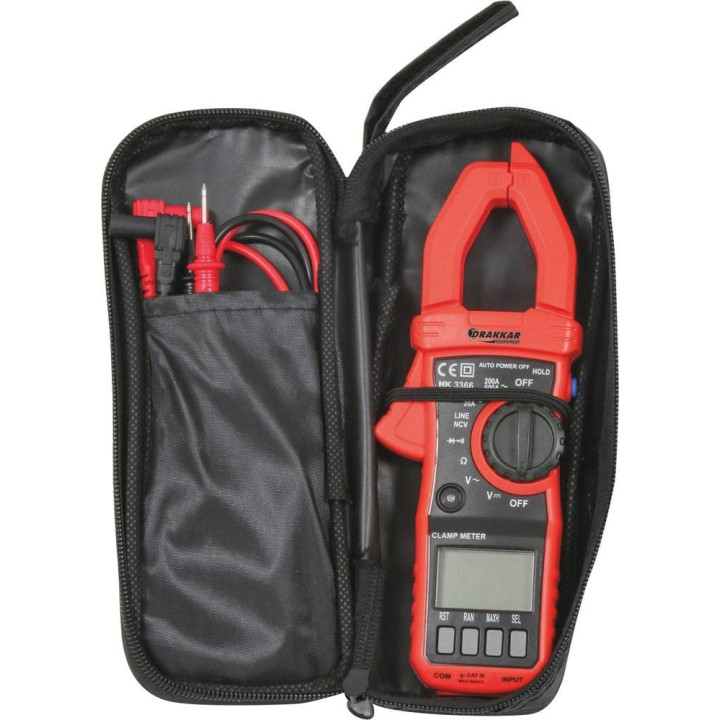 Petite pince ampèremétrique - Mesure les courants électriques - Professionnel - Drakkar Equipement