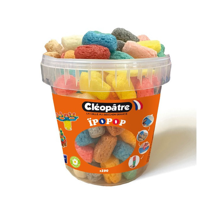 Flocons de maïs - Loisirs créatifs - Enfant - 100% naturels - Cléopâtre - Seau de 100 pièces