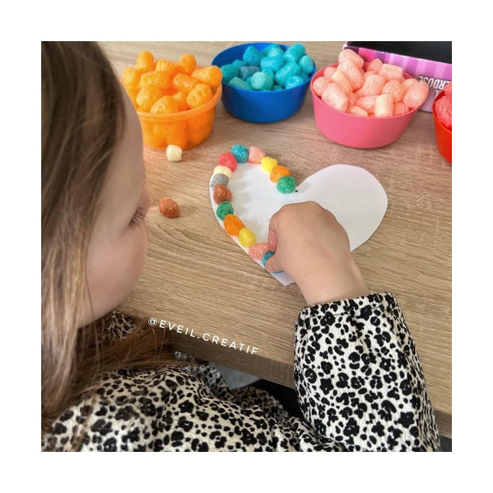 Flocons de maïs - Loisirs créatifs - Enfant - 100% naturels - Cléopâtre - Seau de 100 pièces