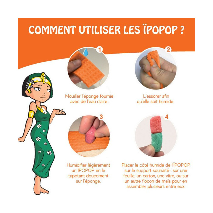 Flocons de maïs - Loisirs créatifs - Enfant - 100% naturels - Cléopâtre - Seau de 100 pièces