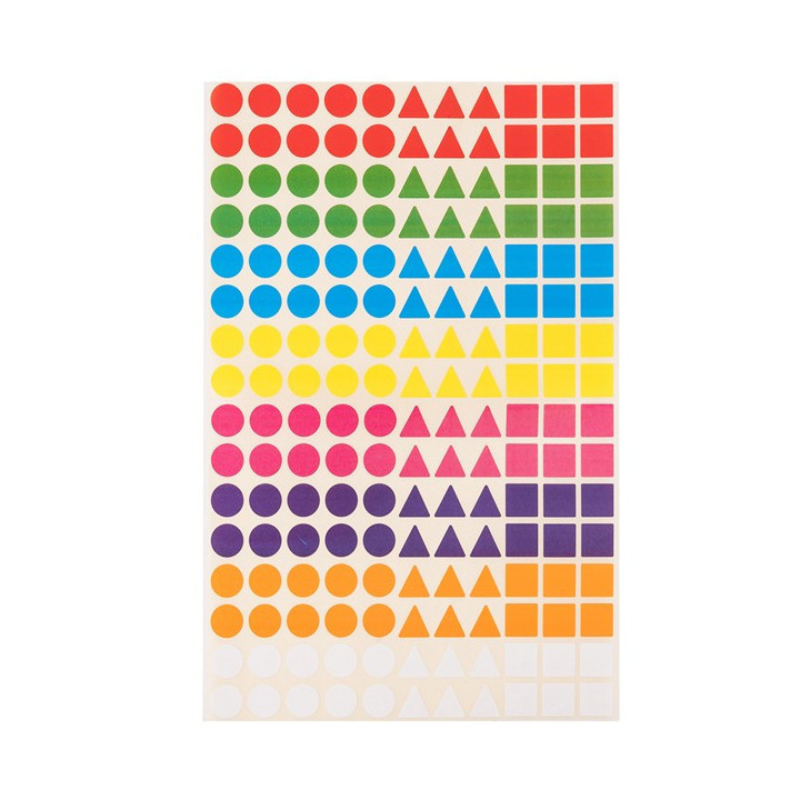 Gommettes - Enfant - Différentes formes et couleurs - Petite taille - Cléopâtre