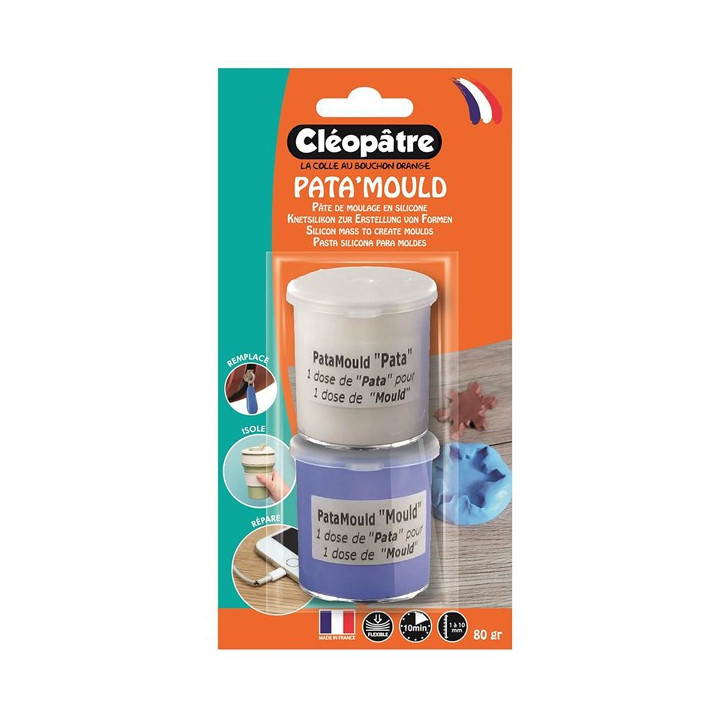 Pâte de moulage - Silicone - Bi composant - Cléopâtre - Pata'Mould