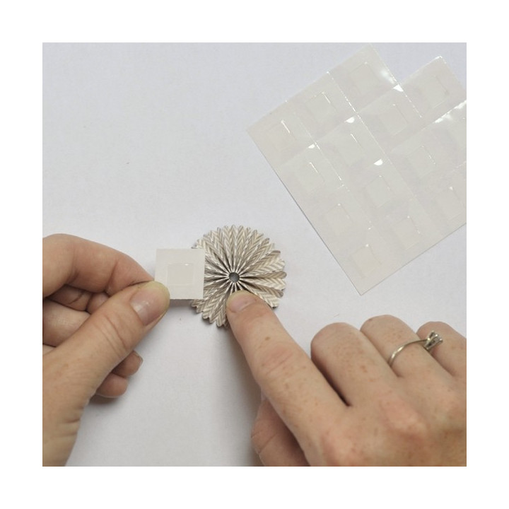 Pastilles adhésives - Double face - Repositionnable - Transparent - Cléopâtre - Cléotops