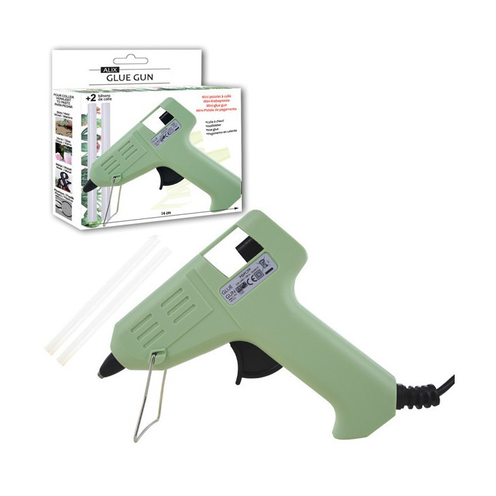 Petit pistolet à colle + recharges - Loisirs créatifs - Cléopâtre - Glue Gun Alix