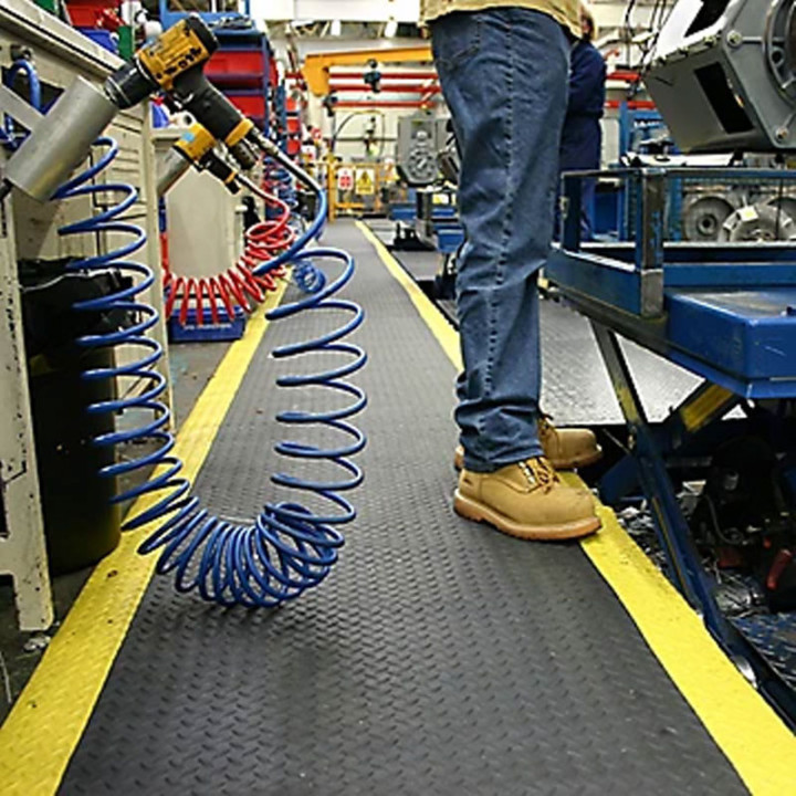 Tapis antifatigue - Deckplate - 0,9x1,5m - Industrie - Garage - Logisitique
