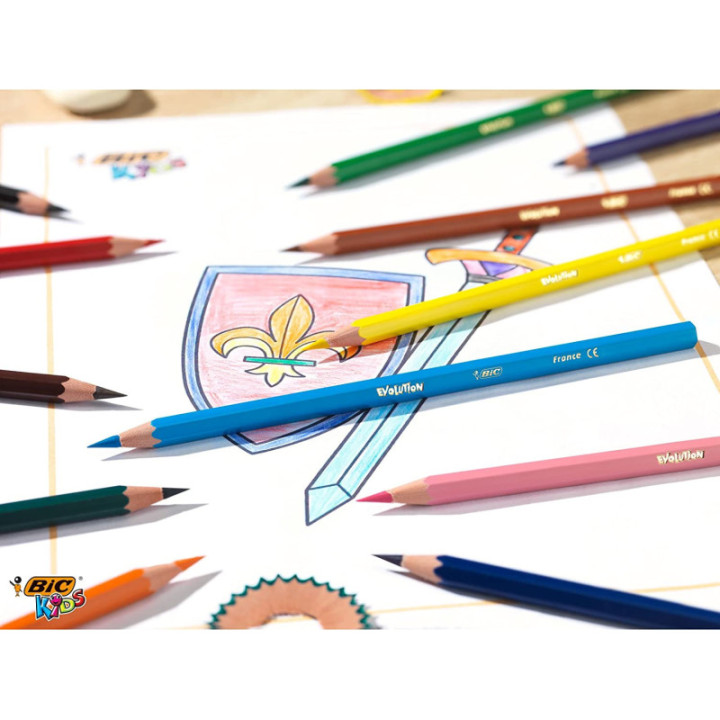 Crayons de couleur - Coloriage - Enfant - 18 couleurs - BIC Kids - Evolution