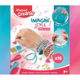Kit pour réaliser des bracelets - Couleurs pastel - Enfant - Maped Creativ - Imagin'Style