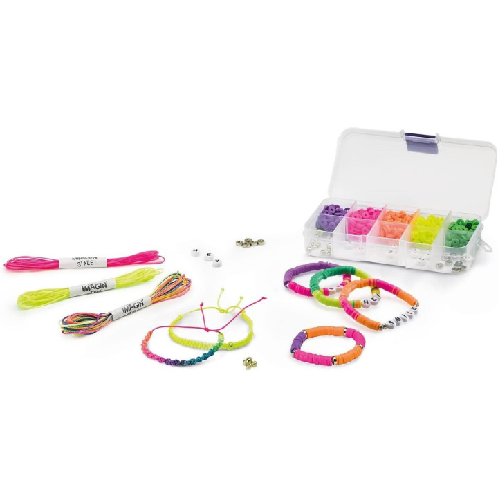 Kit pour réaliser des bracelets - Couleurs néons - Enfant - Maped Creativ - Imagin'Style