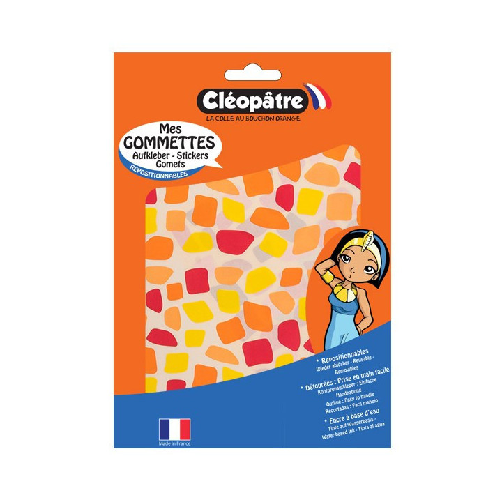 Gommettes - Mosaïques - Couleurs vives - Repositionnable - Cléopâtre