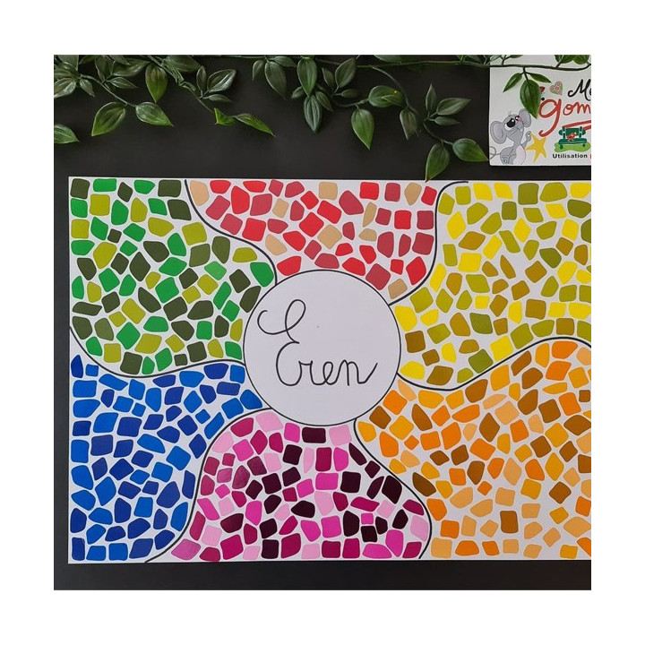 Gommettes - Mosaïques - Couleurs vives - Repositionnable - Cléopâtre